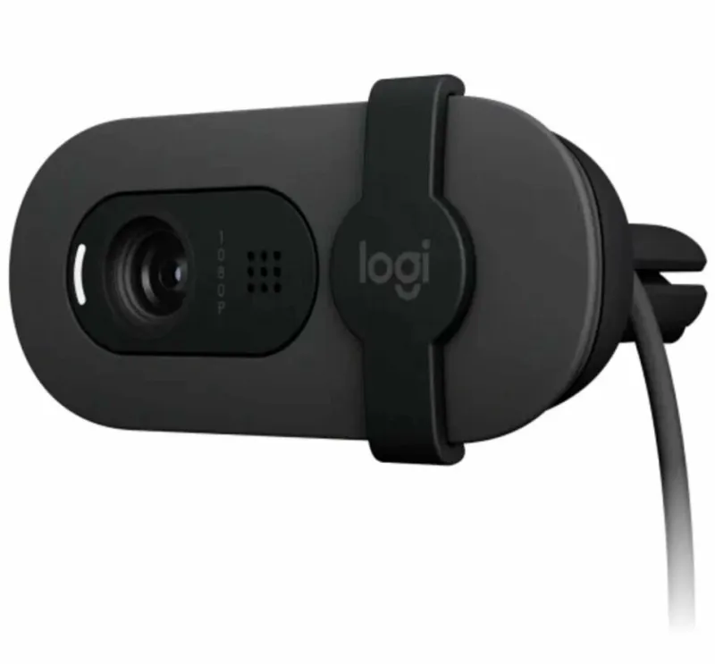 Камера Web Logitech Brio 105 графитовый 2Mpix (1920x1080) USB2.0 с микрофоном для ноутбука (960-001590)