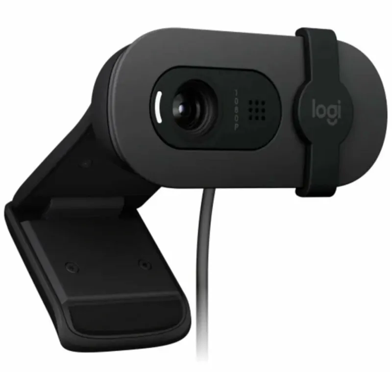 Камера Web Logitech Brio 105 графитовый 2Mpix (1920x1080) USB2.0 с микрофоном для ноутбука (960-001590)