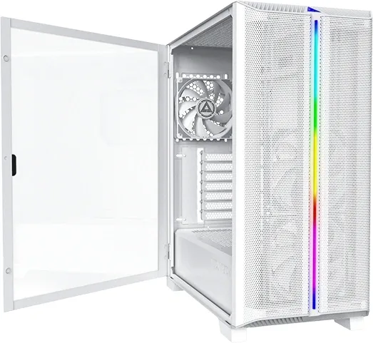 Корпус Montech SKY ONE Lite белый без БП ATX 3x120mm 2xUSB3.0 1xUSB3.1 audio bott PSU