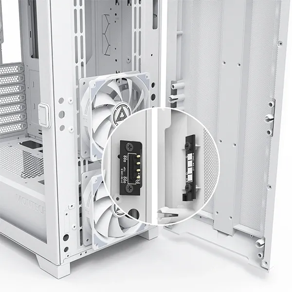 Корпус Montech SKY ONE Lite белый без БП ATX 3x120mm 2xUSB3.0 1xUSB3.1 audio bott PSU