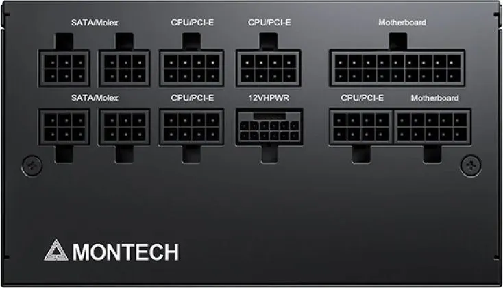 Блок питания Montech ATX 850W CENTURY GOLD G5 80+ gold (20+4pin) APFC 120mm fan 10xSATA Cab Manag RTL