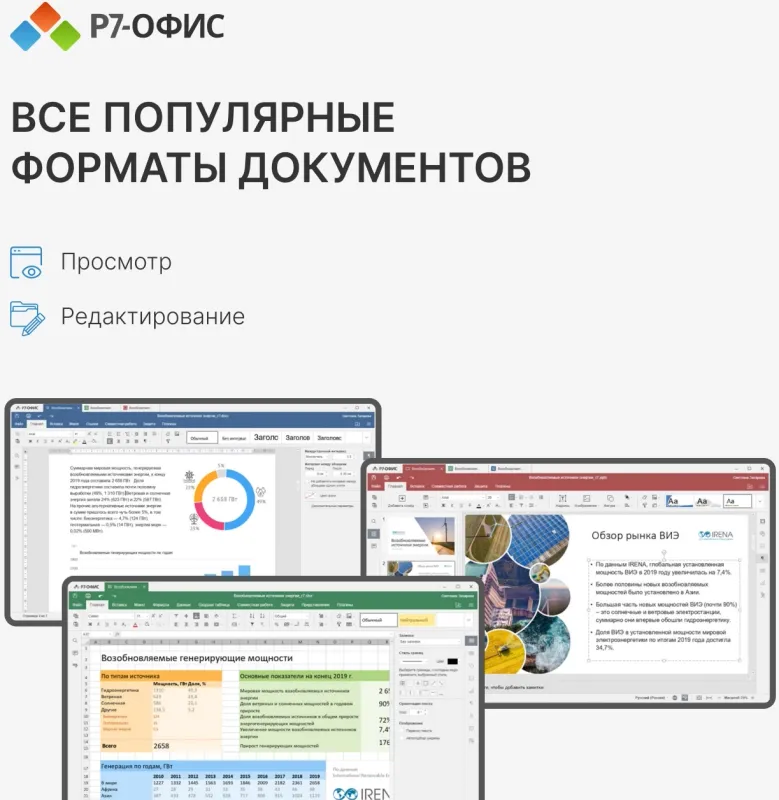 Офисное приложение Р7-Офис Профессиональный. Для бизнеса 1польз. бессрочно ТП 1г (R7DTB.UI.RT.NGUL0.0823.001BE)