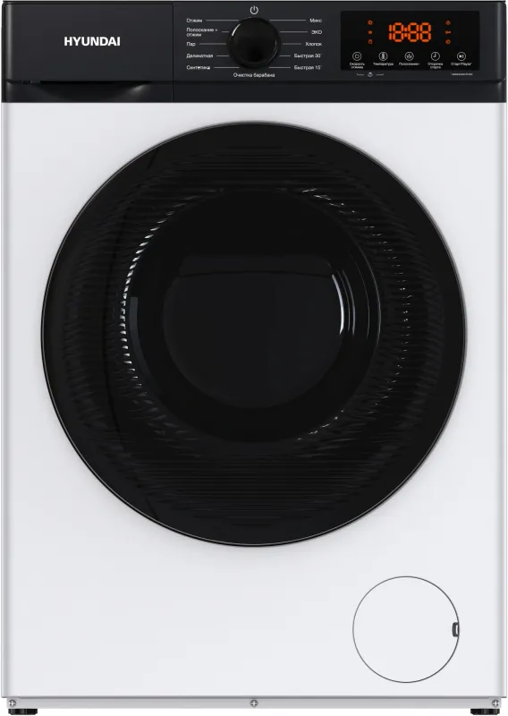 Стиральная машина Hyundai WME8215 класс: A загр.фронтальная макс.:8кг белый инвертер