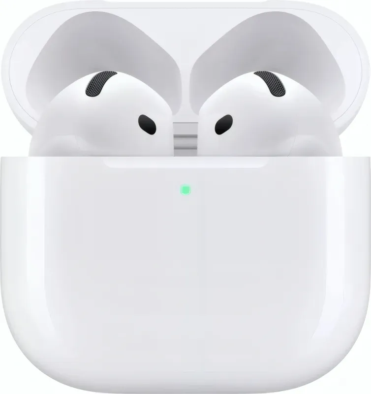 Гарнитура вкладыши Apple AirPods 4 ANC A3055,A3056,A3059 белый беспроводные bluetooth в ушной раковине (MXP93ZE/A)