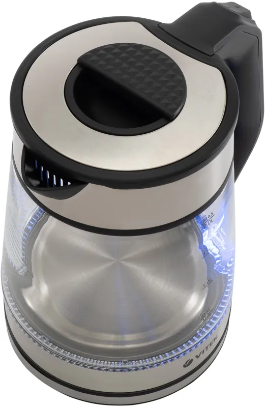 Чайник электрический Vitek VT-1176 2л. 2200Вт разноцветный корпус: стекло