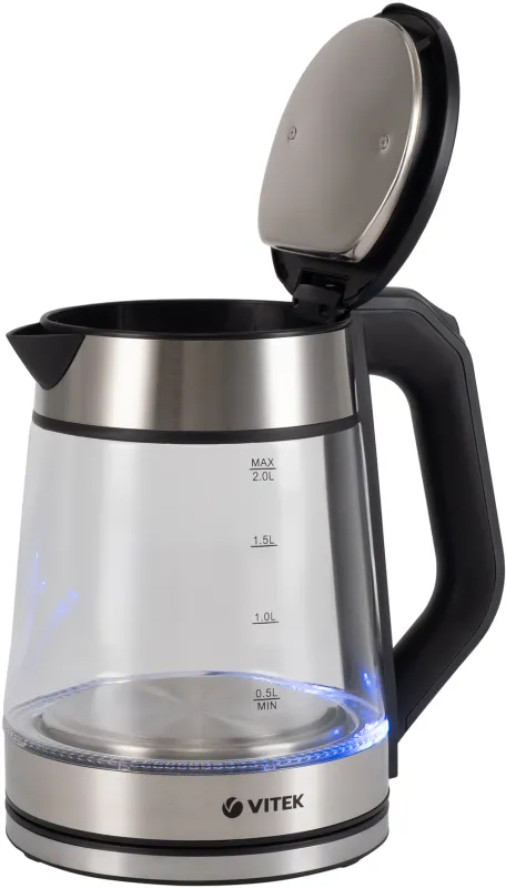 Чайник электрический Vitek VT-1176 2л. 2200Вт разноцветный корпус: стекло