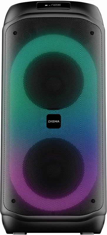 Минисистема Digma D-MC1722 черный 60Вт FM USB BT micro SD