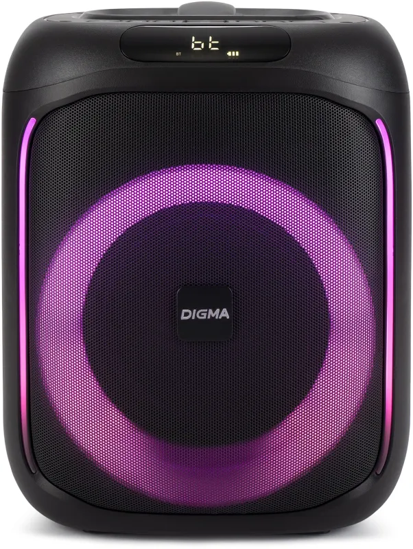 Минисистема Digma D-MC1700 черный 30Вт FM USB BT micro SD