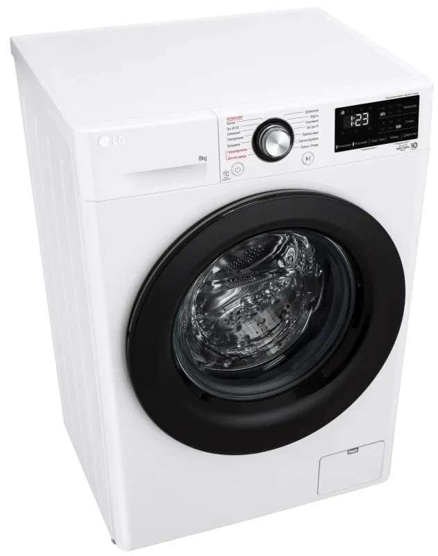 Стиральная машина LG F2V3PS6W класс: A загр.фронтальная макс.:8кг белый инвертер