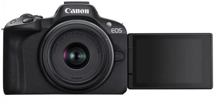 Фотоаппарат Canon EOS R50 черный 24.2Mpix 2.95" 4K WiFi RF-S 18-45mm IS STM LP-E17 (без объектива)