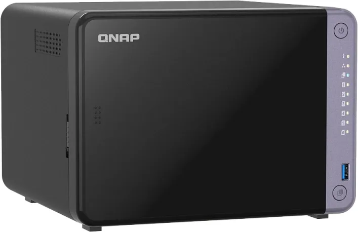 QNAP SMB QC 2GhzCPU/4Gb/upto 6HDD, up to 22 with TL-D1600S/SATA(3,5" 2,5")/ 2xUSB3.2/1xHDMI/1xExp.slot/2x2,5Gb 2x10Gb(SFP+)/iSCSI/1xPS/2YW