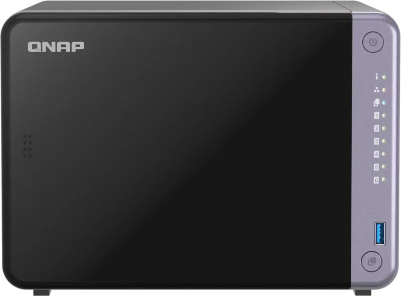 QNAP SMB QC 2GhzCPU/4Gb/upto 6HDD, up to 22 with TL-D1600S/SATA(3,5" 2,5")/ 2xUSB3.2/1xHDMI/1xExp.slot/2x2,5Gb 2x10Gb(SFP+)/iSCSI/1xPS/2YW