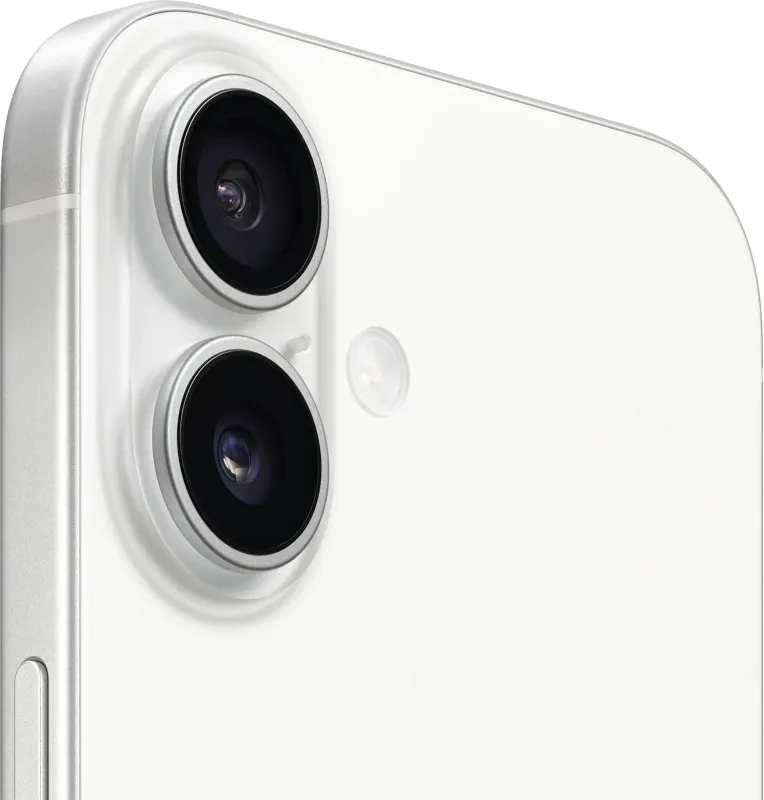 Смартфон Apple A3287 iPhone 16 128Gb белый моноблок 3G 4G 1Sim 6.1" 1179x2556 iOS 18 48Mpix 802.11 a/b/g/n/ac/ax/be NFC GPS Protect