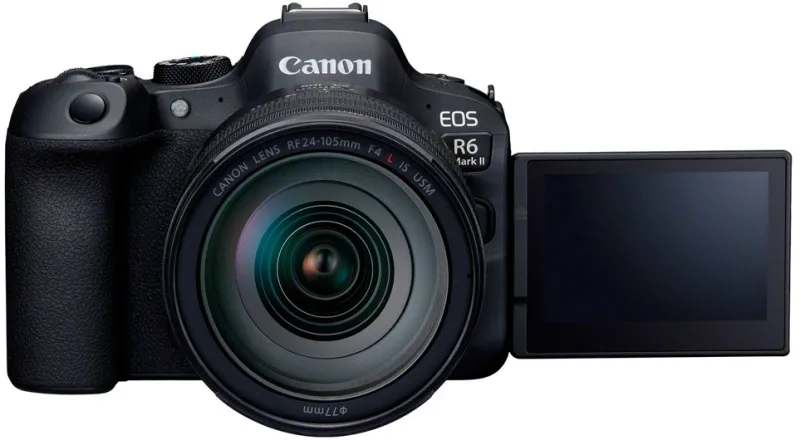 Фотоаппарат Canon EOS R6 Mark II kit черный 1.62Mpix 3" UHD 4K WiFi RF 24-105mm f/4 L IS USM LP-E6NH (с объективом)