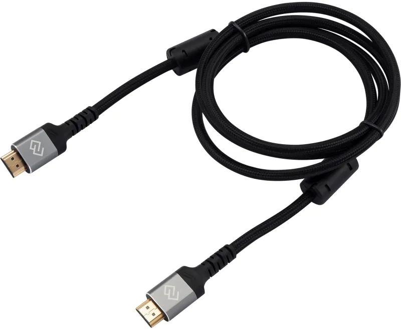 Кабель аудио-видео Digma HDMI (m)/HDMI (m) 1.5м. феррит.кольца позолоч.конт. черный (D-HDMI-2FF-V2.1-1.5M)
