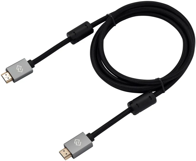 Кабель аудио-видео Digma HDMI (m)/HDMI (m) 2м. феррит.кольца позолоч.конт. черный (D-HDMI-2FF-V2.0-2M)