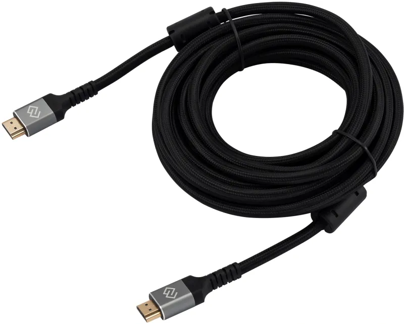 Кабель аудио-видео Digma HDMI (m)/HDMI (m) 5м. феррит.кольца позолоч.конт. черный (D-HDMI-2FF-V2.1-5M)