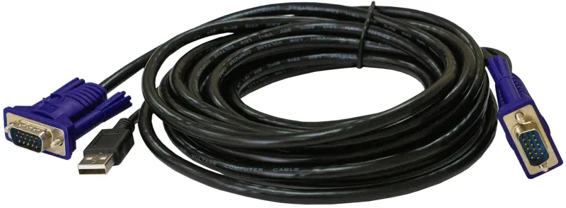 Кабель ORIGO Кабель KVM с разъемами VGA и USB, 3 м