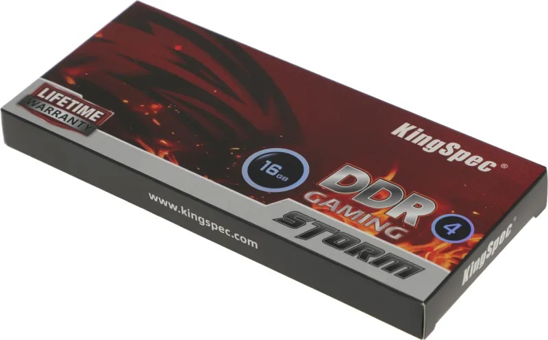 Память DDR4 16GB 2666MHz Kingspec KS2666D4M12016G RTL PC4-21300 CL19 DIMM 288-pin 1.2В single rank с радиатором Ret