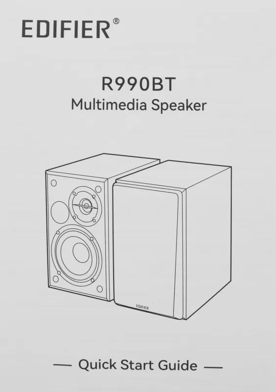 Колонки Edifier R990BT 2.0 черный 24Вт BT