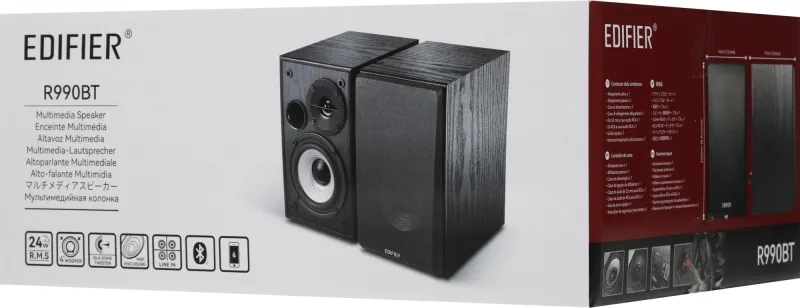 Колонки Edifier R990BT 2.0 черный 24Вт BT