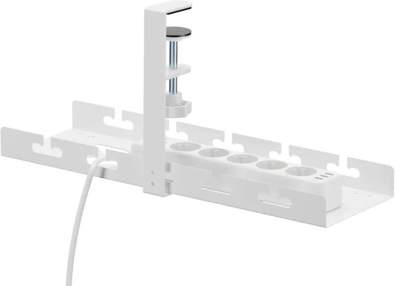 Кабель-канал Cactus CS-CM-400-1WT для столов 40x12.9x19см белый