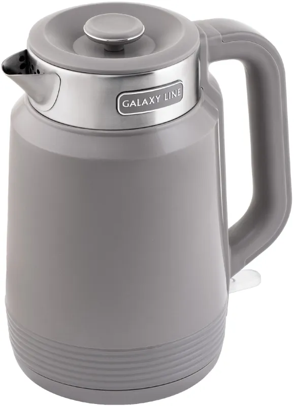 Чайник электрический Galaxy Line GL 0364 1.7л. 2200Вт серый корпус: нерж.сталь/пластик (7010103648)