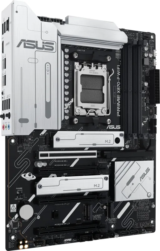 ASUS PRIME X870-P WIFI, AM5, X870, 4*DDR5,  2*SATA, 4*M.2, 4*USB 3.2, 2*USB 2.0, 2*Type-C, 5*PCIx16, HDMI, ATX; 90MB1IS0-M0EAY0