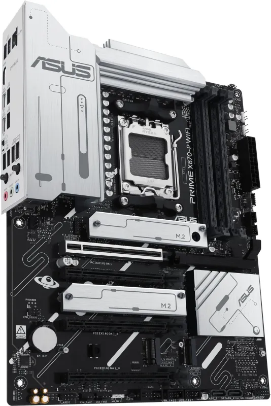 ASUS PRIME X870-P WIFI, AM5, X870, 4*DDR5,  2*SATA, 4*M.2, 4*USB 3.2, 2*USB 2.0, 2*Type-C, 5*PCIx16, HDMI, ATX; 90MB1IS0-M0EAY0