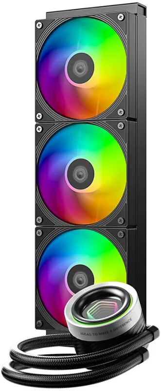 Система водяного охлаждения ID-Cooling FX360 Inf ARGB Soc-AM5/AM4/1151/1200/2066/1700 черный 4-pin 27.2dB Al+Cu 350W Ret
