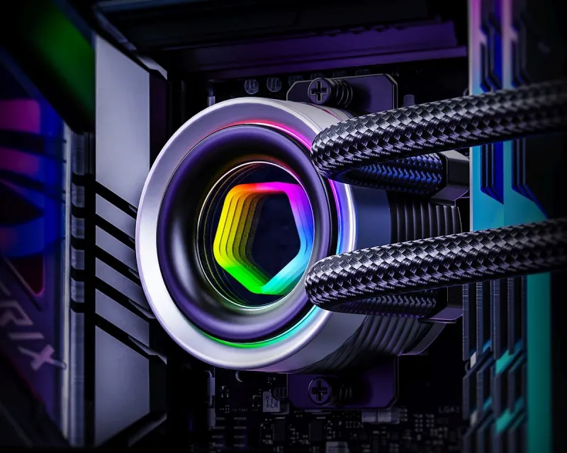 Система водяного охлаждения ID-Cooling FX240 Inf ARGB Soc-AM5/AM4/1151/1200/2066/1700 черный 4-pin + 3-pin 27.2dB Al+Cu 300W Ret