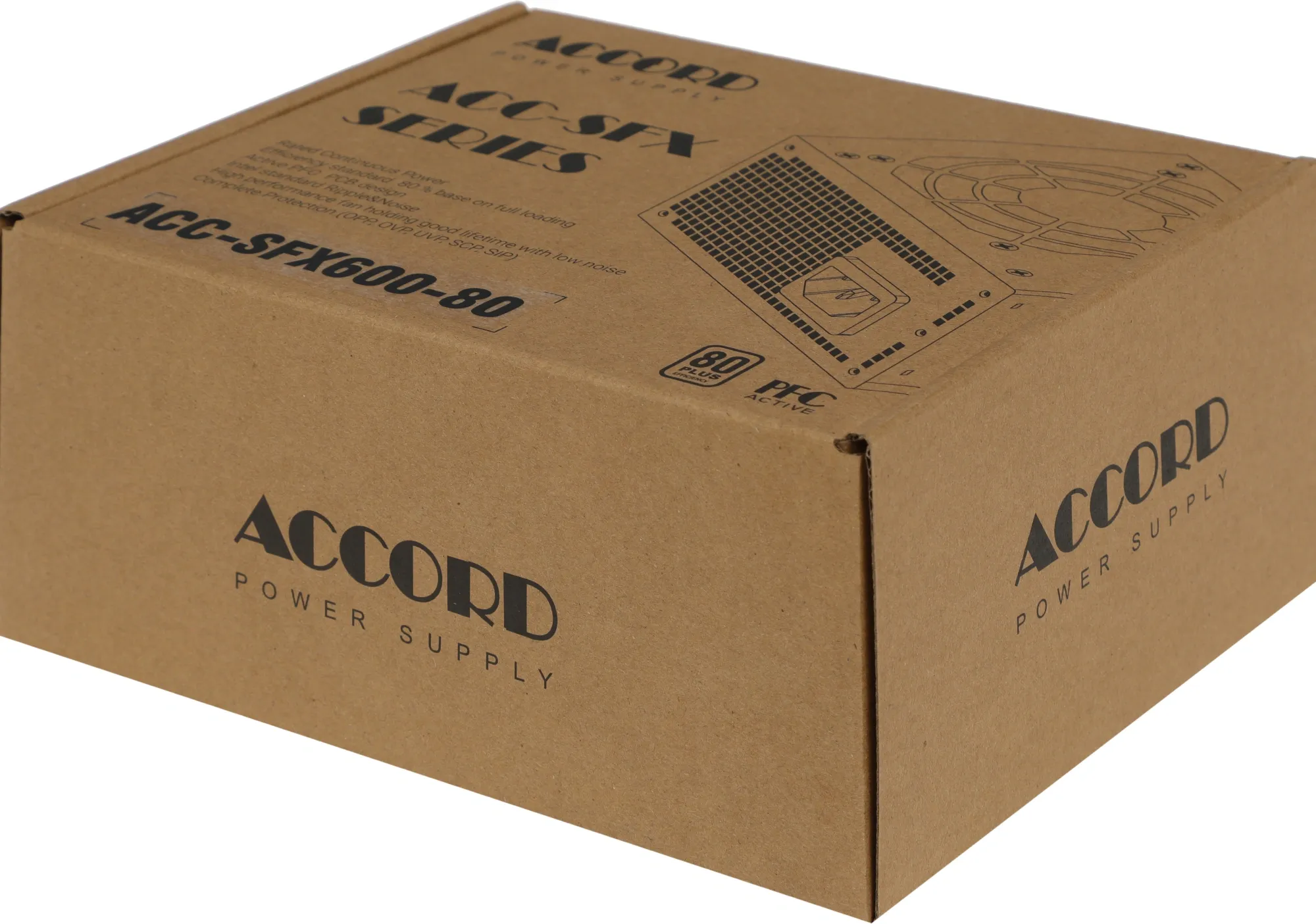Блок питания Accord SFX 600W ACC-SFX600-80 24pin APFC 80mm fan 3xSATA RTL