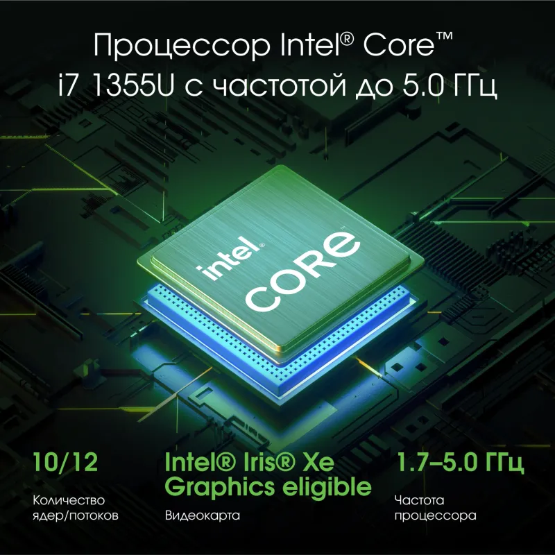 Ноутбук Digma Pro Fortis M Core i7 1355U 16Gb SSD512Gb Intel UHD Graphics 15.6" IPS FHD (1920x1080) Windows 11 Pro grey WiFi BT Cam 4250mAh (DN15P7-ADXW05)