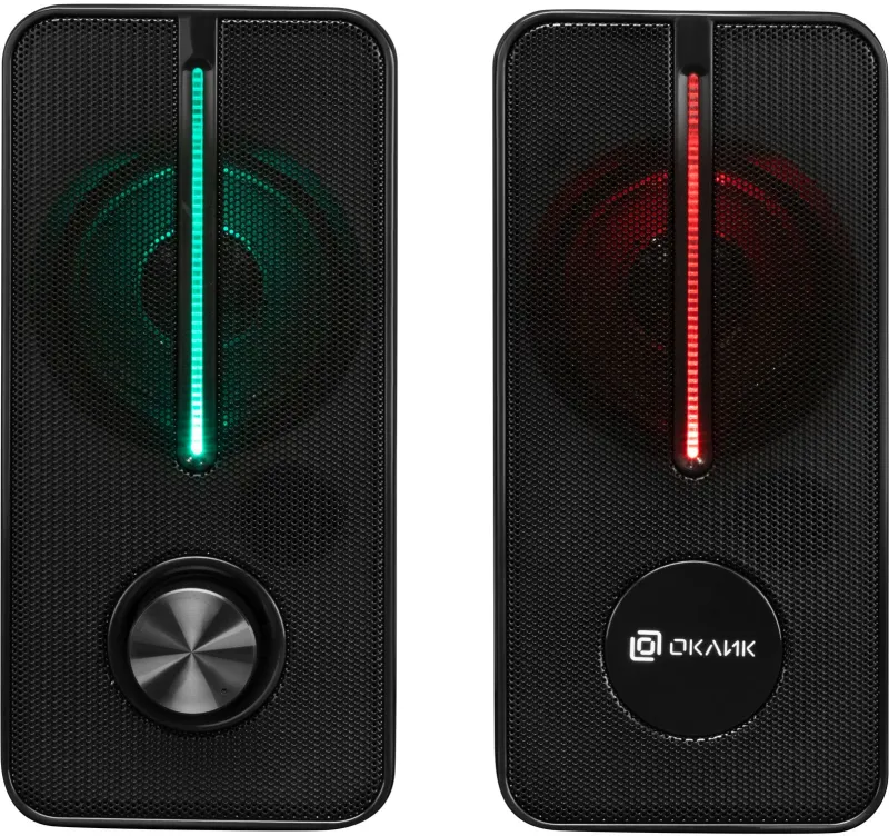 Колонки Оклик OK-120U 2.0 черный 6Вт
