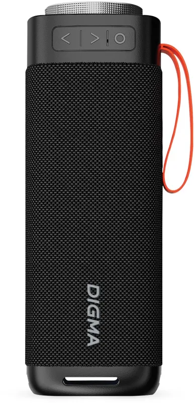 Колонка порт. Digma D-PS1522 черный 60W 2.0 BT 10м 3000mAh (PS1522B)