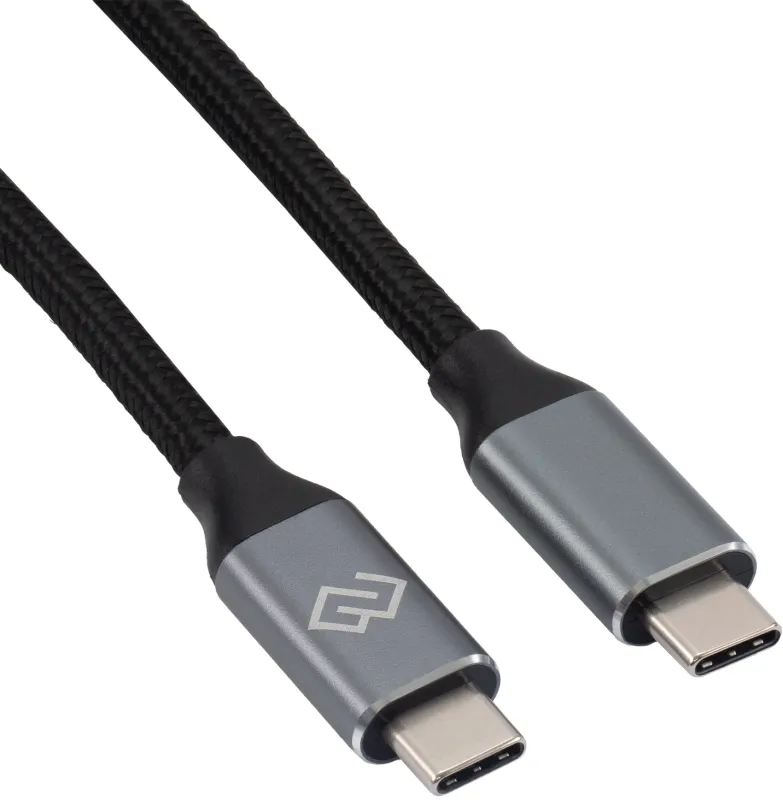 Кабель Digma D-Type-C-USB3.2-2m D-TYPE-C-USB3.2-100W-4K-2M USB Type-C (m)-USB Type-C (m) 2м черный