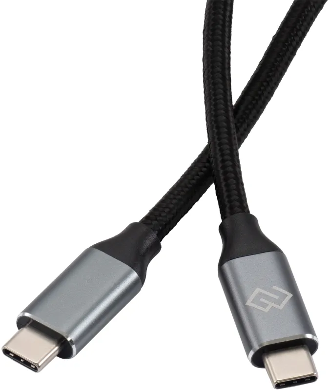 Кабель Digma D-Type-C-USB3.2-2m D-TYPE-C-USB3.2-100W-4K-2M USB Type-C (m)-USB Type-C (m) 2м черный