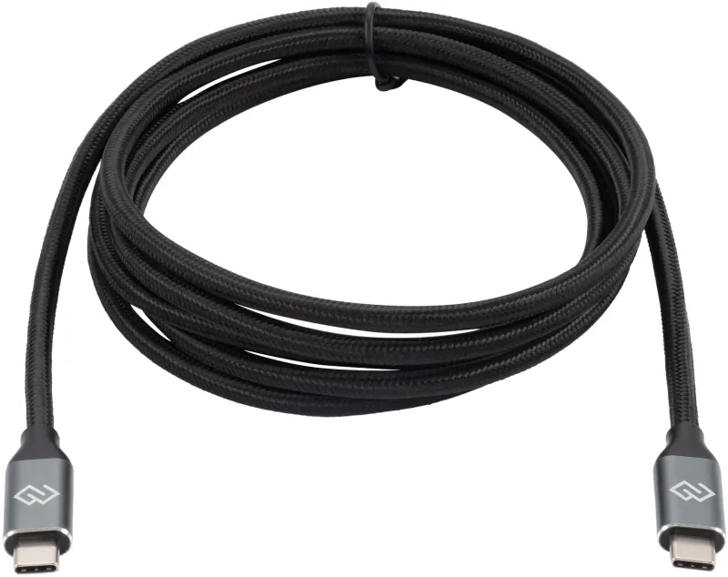 Кабель Digma D-Type-C-USB3.2-2m D-TYPE-C-USB3.2-100W-4K-2M USB Type-C (m)-USB Type-C (m) 2м черный