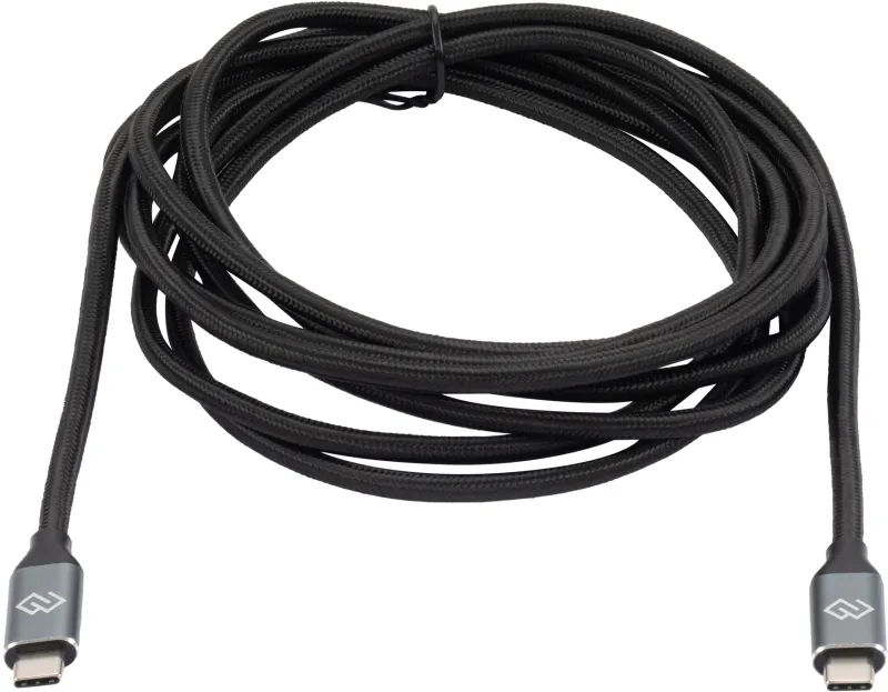 Кабель Digma D-Type-C-USB3.2-3m D-TYPE-C-USB3.2-100W-4K-3M USB Type-C (m)-USB Type-C (m) 3м черный