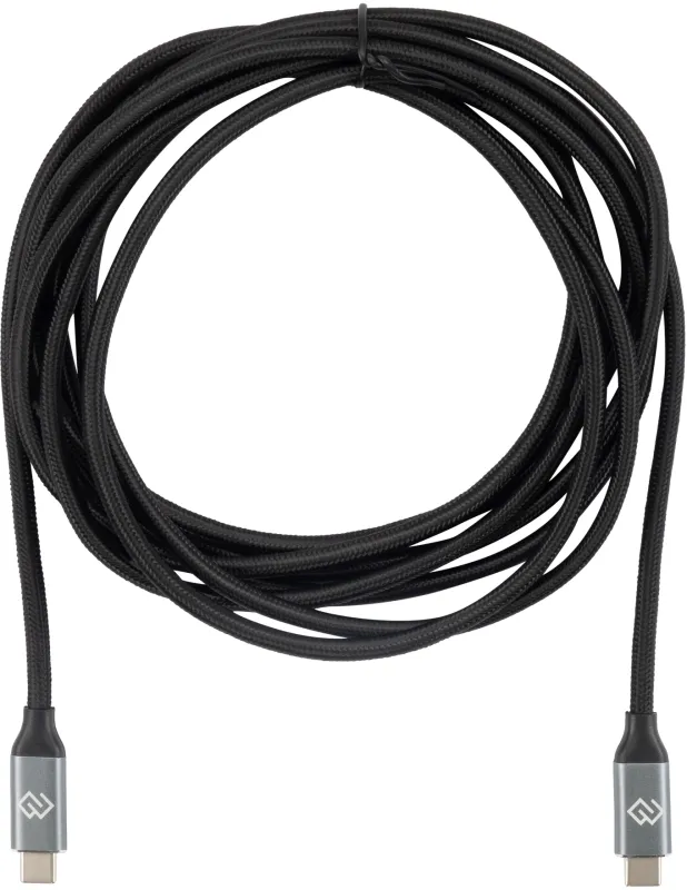 Кабель Digma D-Type-C-USB3.2-3m D-TYPE-C-USB3.2-100W-4K-3M USB Type-C (m)-USB Type-C (m) 3м черный