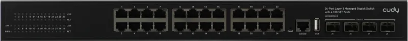 Коммутатор Cudy GS5024S4 (L3) 24x1Гбит/с 4SFP+ управляемый