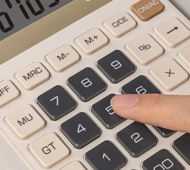 Калькулятор настольный Deli EM309 золотистый 12-разр.