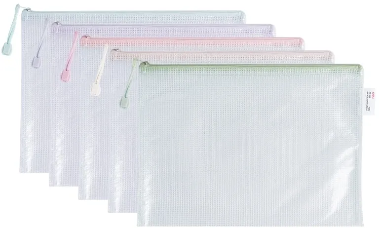 Папка на молнии ZIP Deli Colorful EF280 A4 ПВХ 0.23мм ассорти цвет молнии ассорти