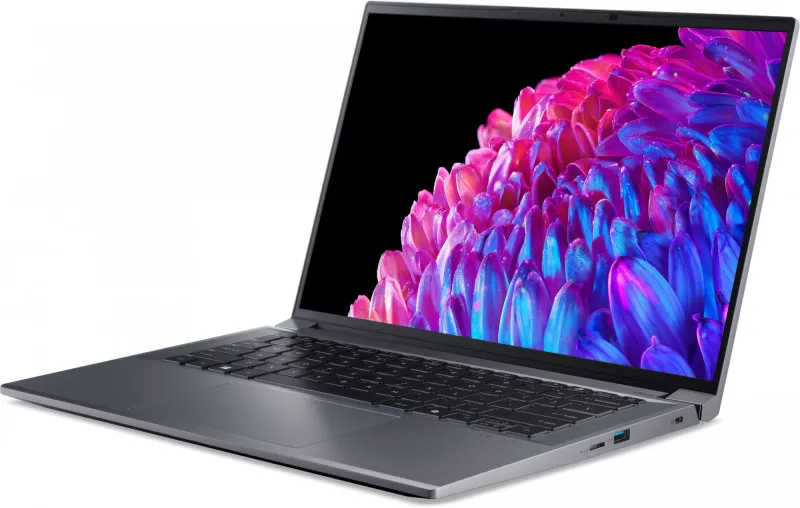 Ноутбук Acer Swift X 14 SFX14-72G-72DH Core Ultra 7 155H 32Gb SSD1Tb NVIDIA GeForce RTX4070 8Gb 14.5" OLED WQXGA+ (2880x1800) noOS metall WiFi BT Cam (NX.KTUCD.001)