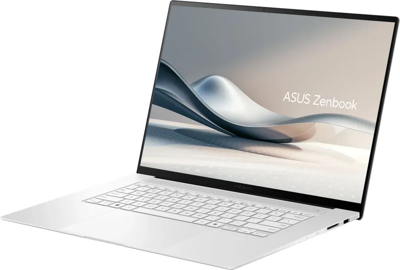 ASUS Zenbook S 16 OLED UM5606WA-RK226W AMD RYZEN AI 9 365(10C)  LPDDR5X 24GB 1TB PCIE G4 SSD   16" OLED WQXGA+ BEND GLARE GG,400NITS(HDR),DCI-P3:100% 120Hz WIN11 HOME  Scandinavian White