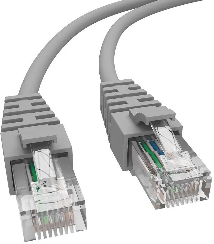 Патч-корд NTSS NTSS-PC-UTP-RJ45-6-2.0-LSZH-GY UTP RJ-45 вил.-вилка RJ-45 кат.3 2м серый LSZH 24AWG