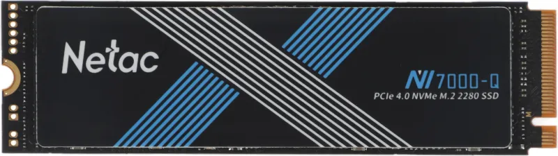 SSD накопитель Netac SSD NV7000-Q 1TB PCIe 4 x4 M.2 2280 NVMe 3D NAND, R/W up to 7100/6200MB/s, TBW 640TB, with heat spreader, 5y wty