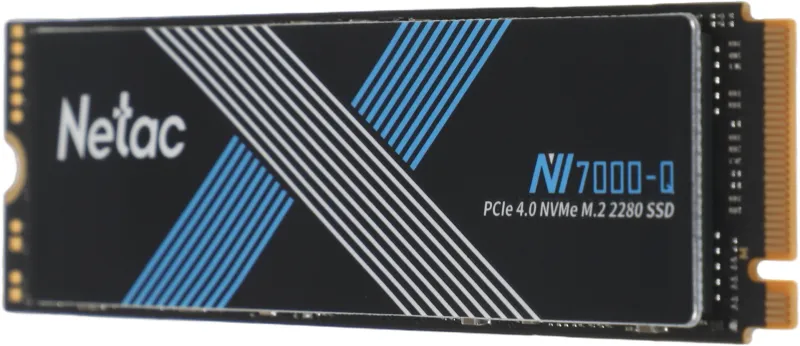 SSD накопитель Netac SSD NV7000-Q 1TB PCIe 4 x4 M.2 2280 NVMe 3D NAND, R/W up to 7100/6200MB/s, TBW 640TB, with heat spreader, 5y wty