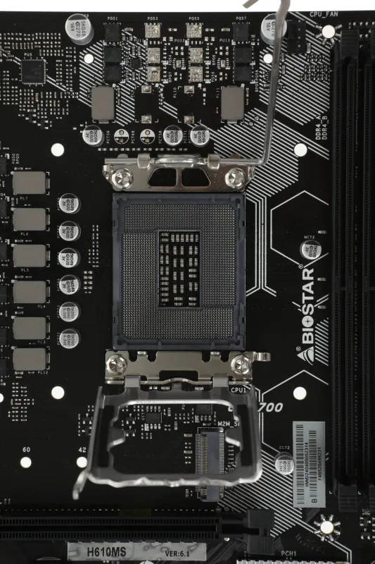 Материнская плата Biostar H610MS  Soc-1700 Intel H610 2xDDR4 mATX AC`97 8ch(7.1) GbLAN RAID+HDMI+DP