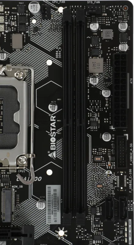 Материнская плата Biostar H610MS  Soc-1700 Intel H610 2xDDR4 mATX AC`97 8ch(7.1) GbLAN RAID+HDMI+DP